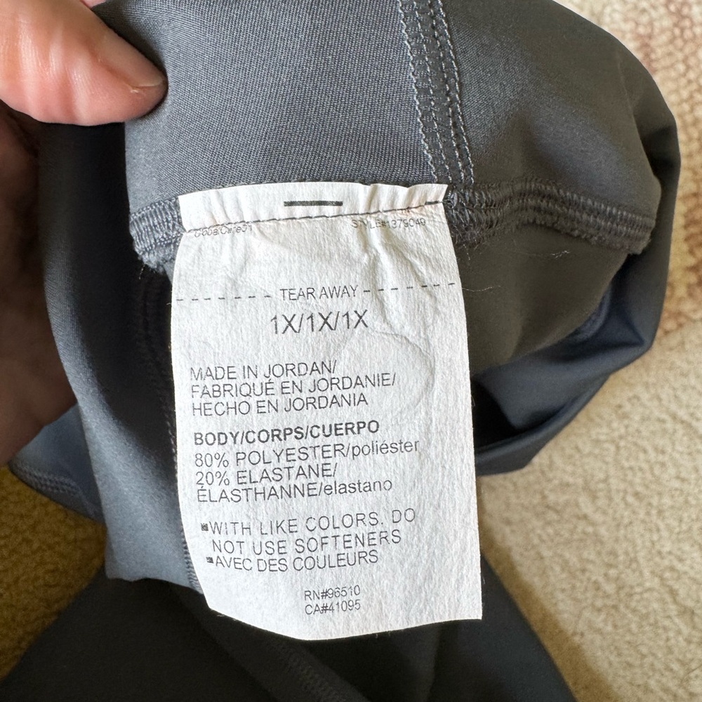 Under Armour Steel Gray Leggings with Side Pocket - UA Movement Flare Pant - Picture 8 of 9